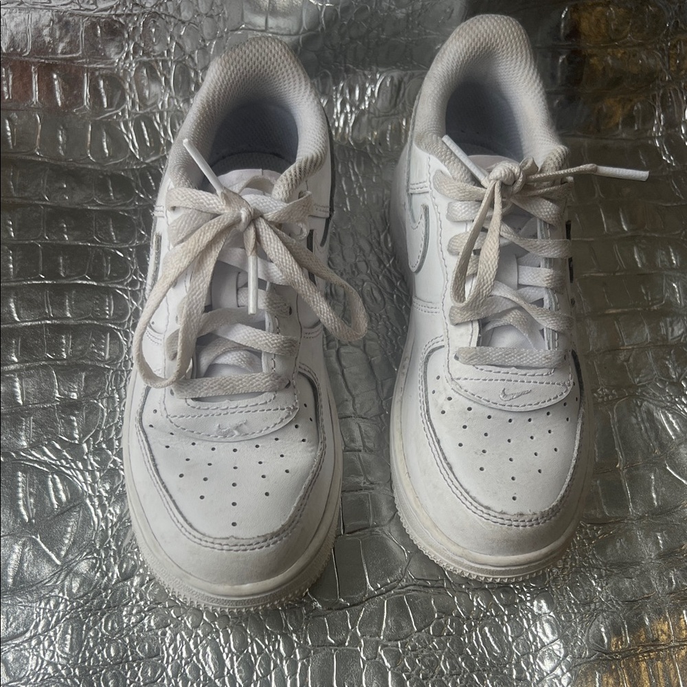 Kids Classic White Lace-Up Sneakers - Everyday Comfort